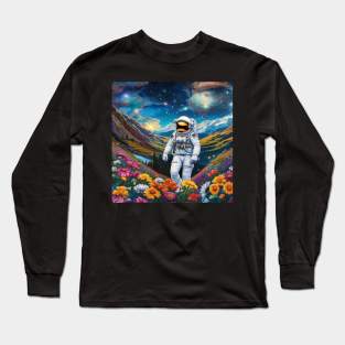 Trippy Astronaut Dreamscape – Cosmic Odyssey 15 Long Sleeve T-Shirt